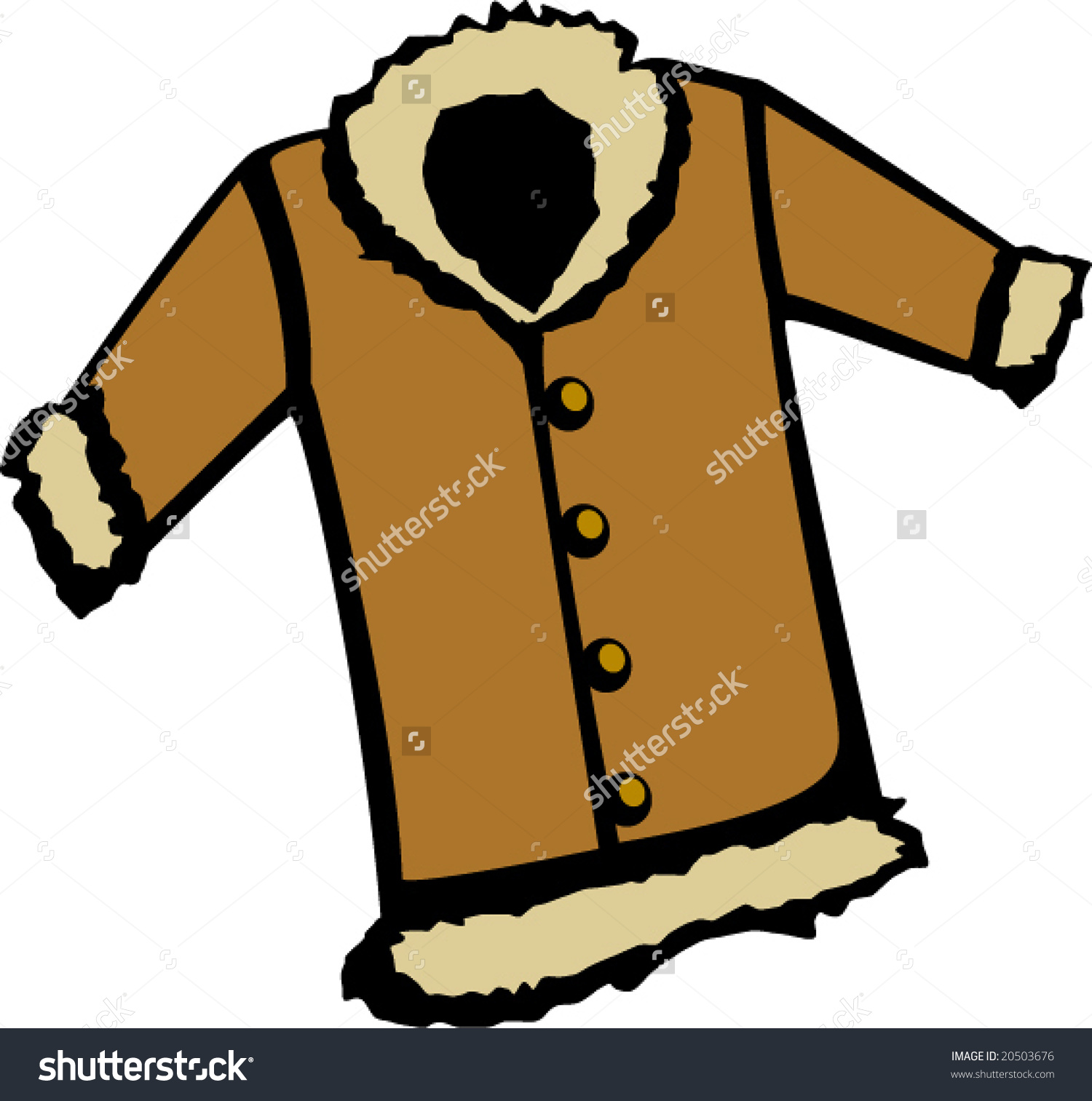 1500x1513 Fur Coat Clipart