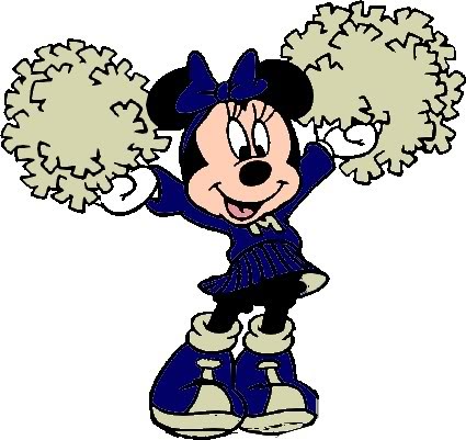425x401 Minnie Mouse Cheerleader Clip Art 249221