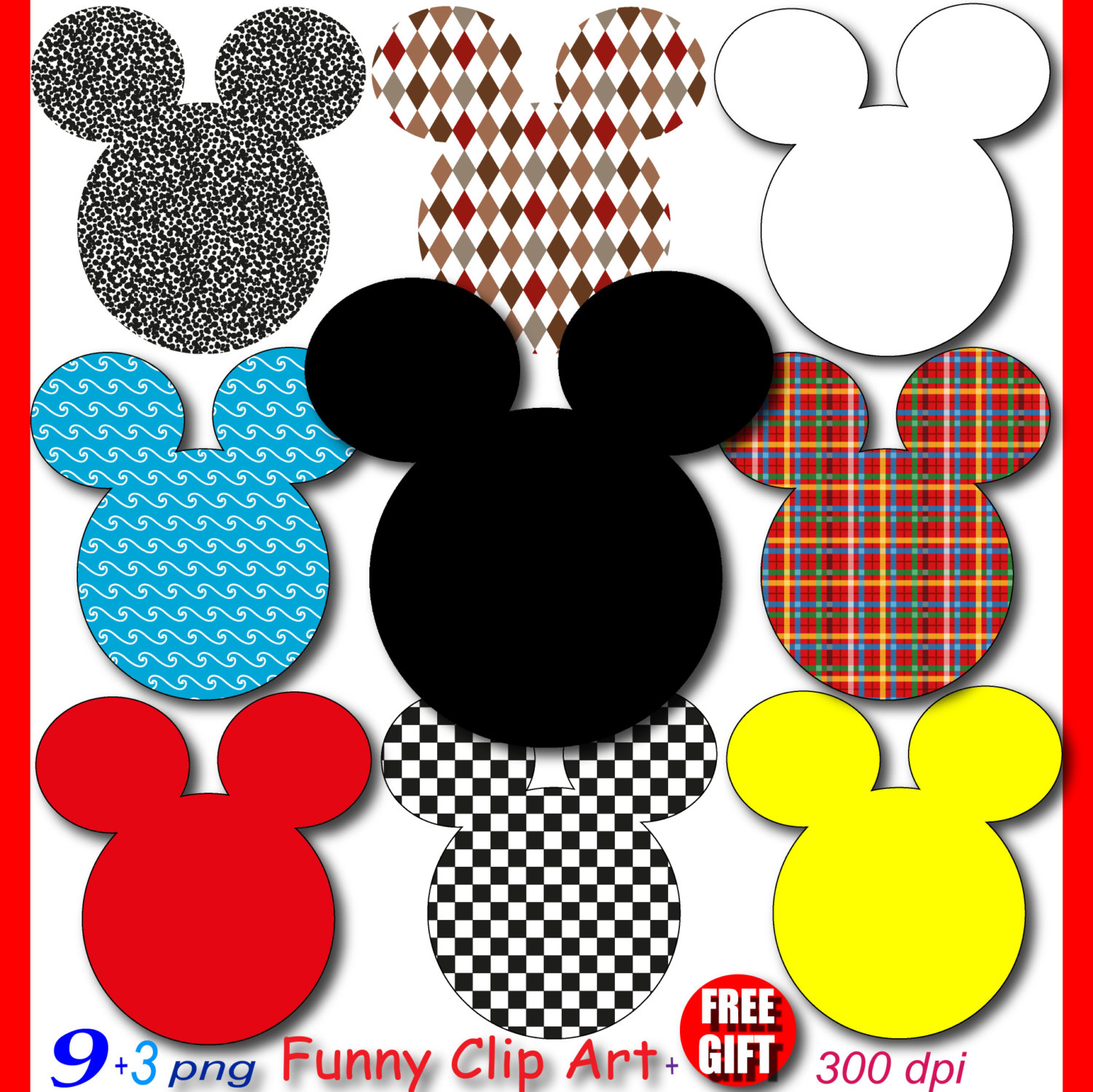 1500x1499 Mickey Mouse 1st Birthday Clip Art