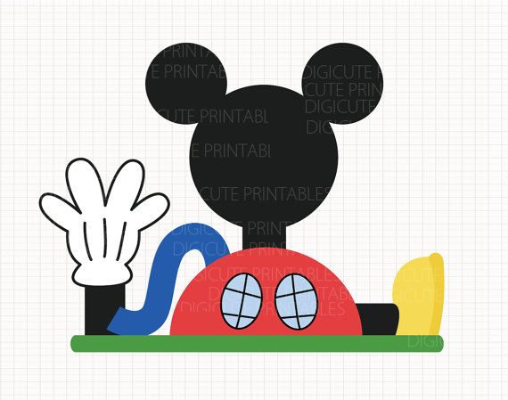 570x449 Disney Inspired Mickey Mouse Clubhouse Digital Clip Arts Personal