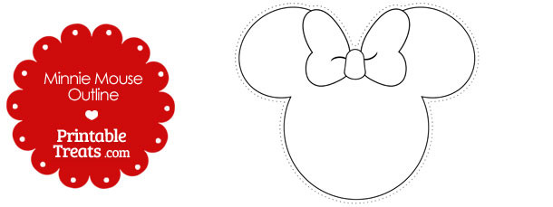 610x229 Minnie Mouse Head Template Printable Minnie Mouse Outline