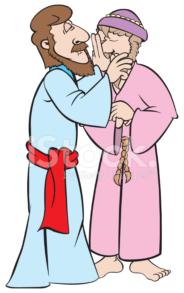 642x1024 Jesus Heals A Blind Man Stock Vector