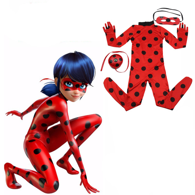 640x640 Kids Women Girls Miraculous Ladybug Cosplay Costume Cat Noir Cute