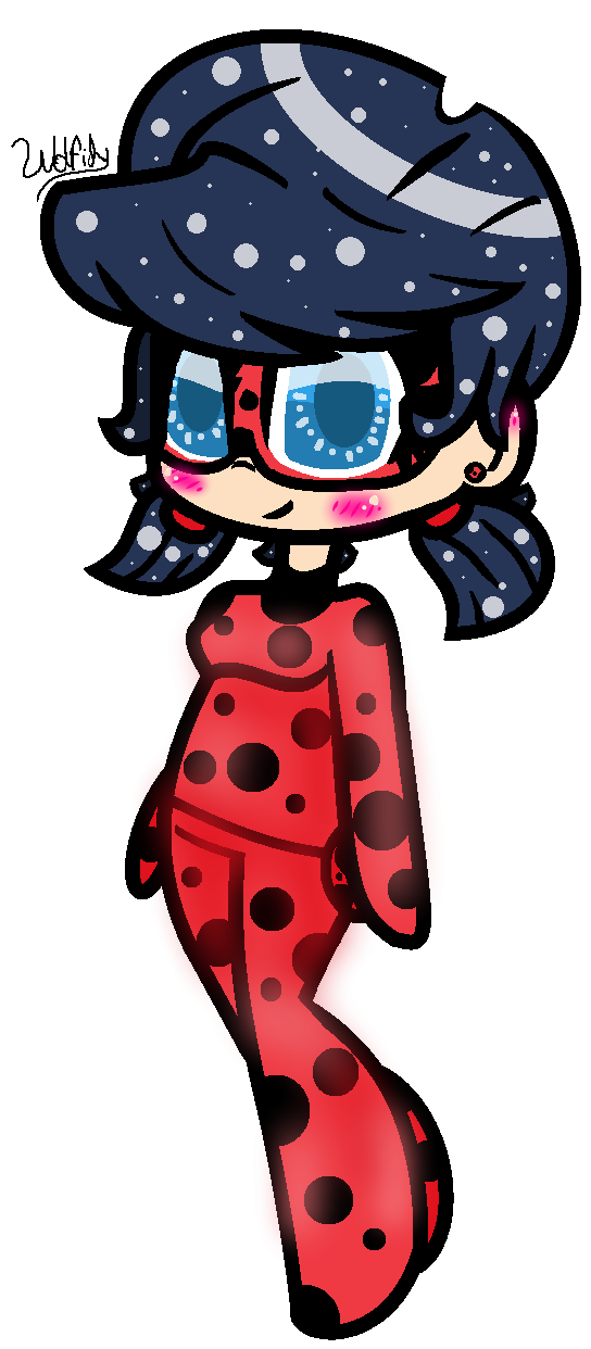 544x1242 Chibi Ladybug (Miraculous Ladybug) Fan Art By Wolfidyxox