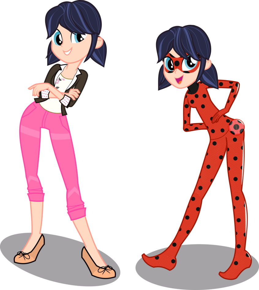 846x945 Eqg Marinette And Ladybug By Orin331