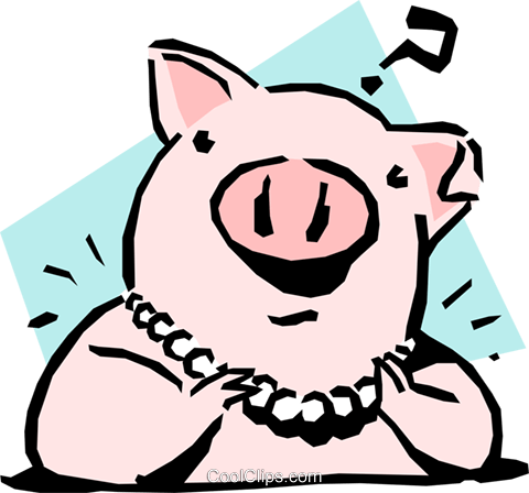 480x448 Miss Piggy Royalty Free Vector Clip Art Illustration Anim1401