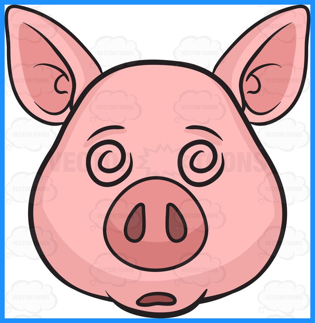 1027x1054 Unbelievable A Dazed And Confused Pig Pic For Piggy Clipart Style