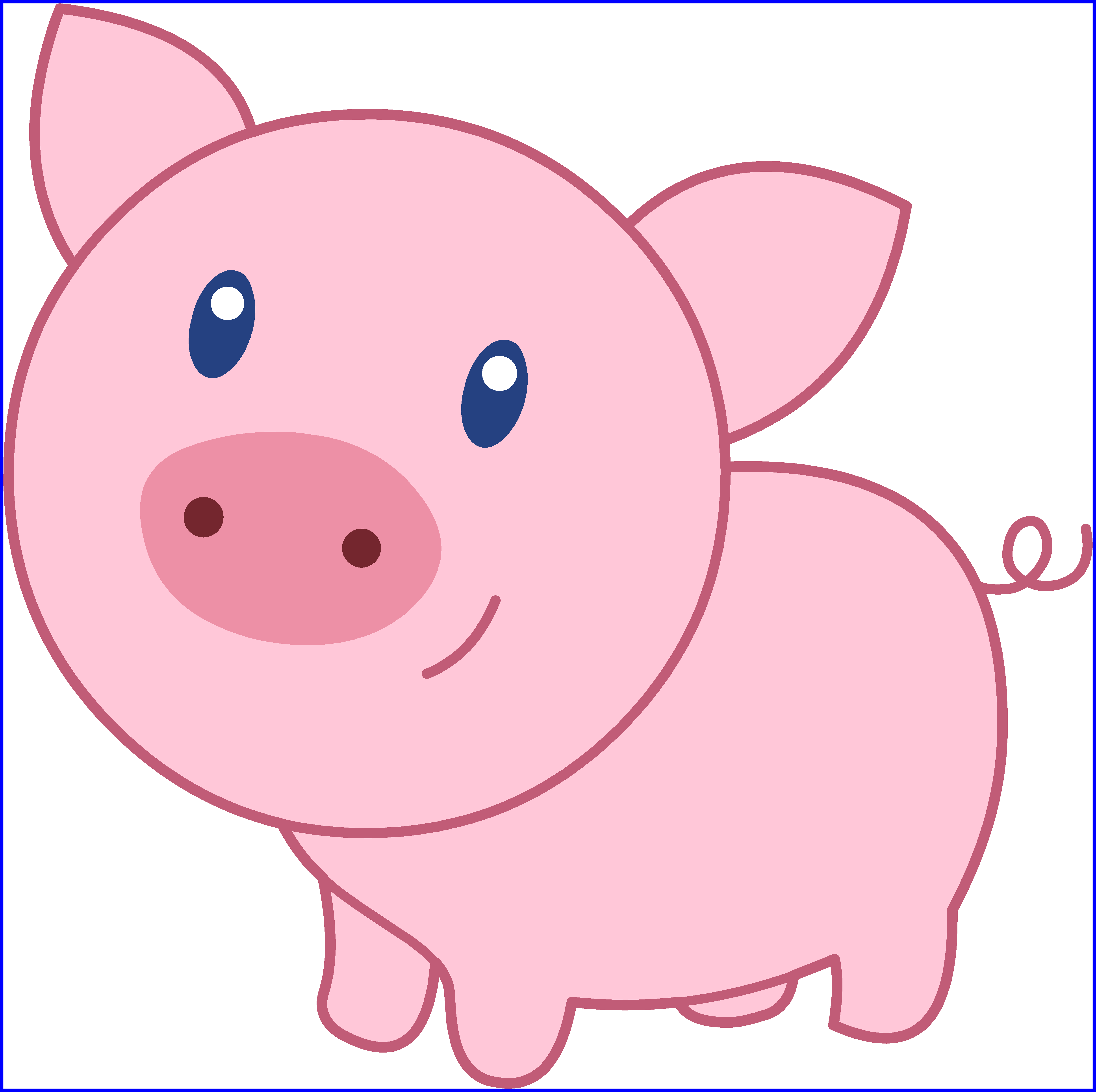 4975x4955 Unbelievable Cute Pig Face Clip Art Clipart Panda For Piggy Trend
