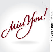 186x179 I Miss You Retro Valentine Banner Clip Art Vector And Illustration