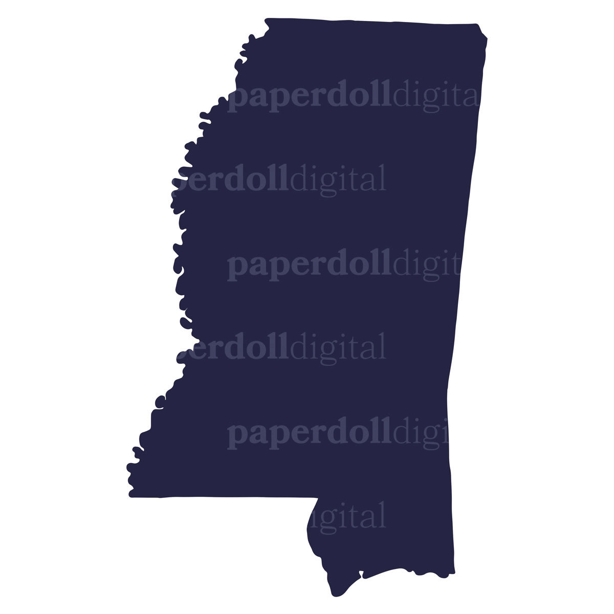 1200x1200 Mississippi Clip Art Instant Download