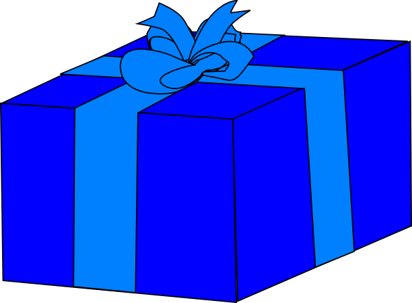600x442 Gift Box In The Public Domain Clipart