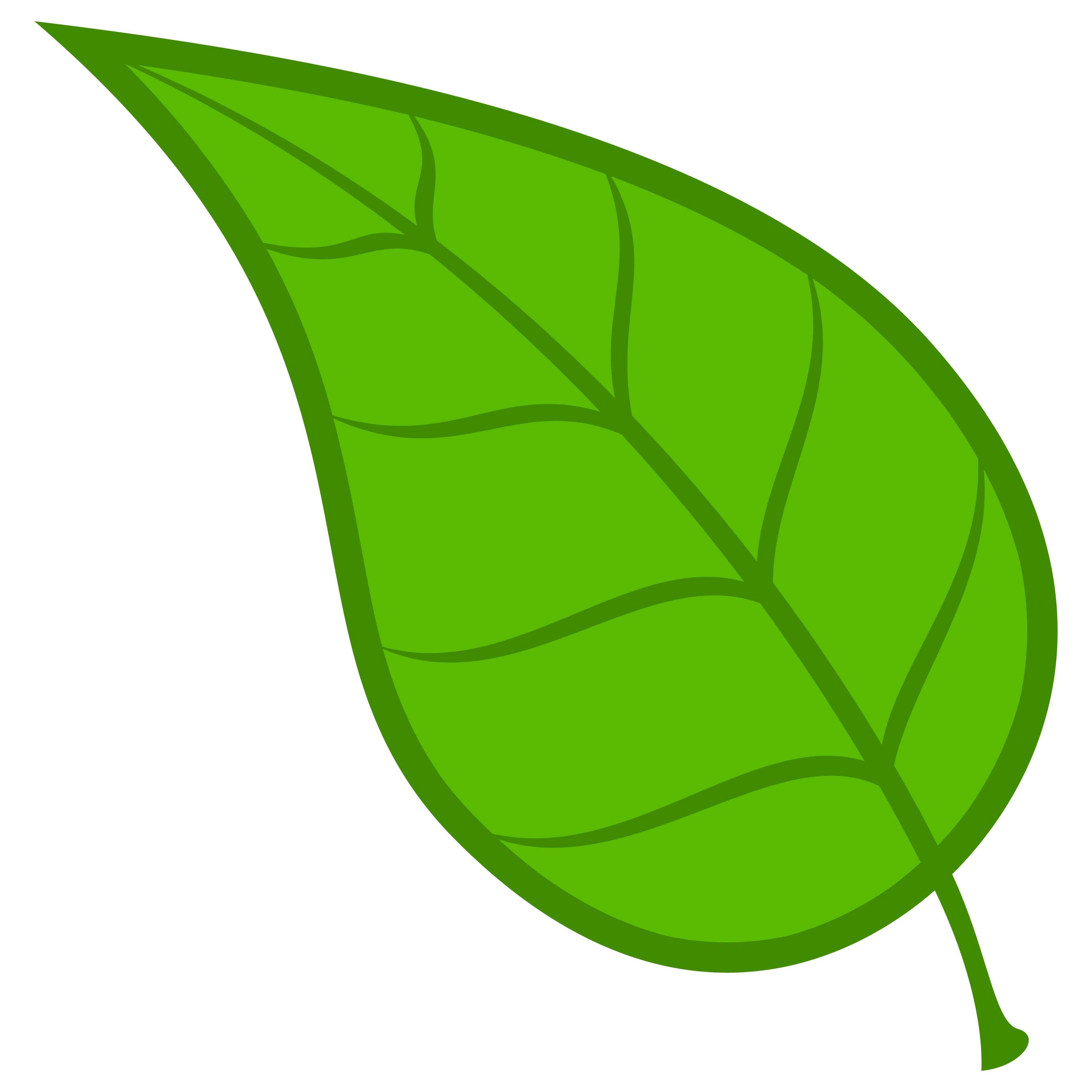 3600x3600 Green Leaf Clip Art