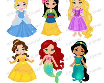 340x270 Princess Clipart Etsy