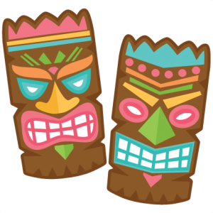 300x300 Tiki Set Miss Kate Cuttables Hawaiano O De Playa