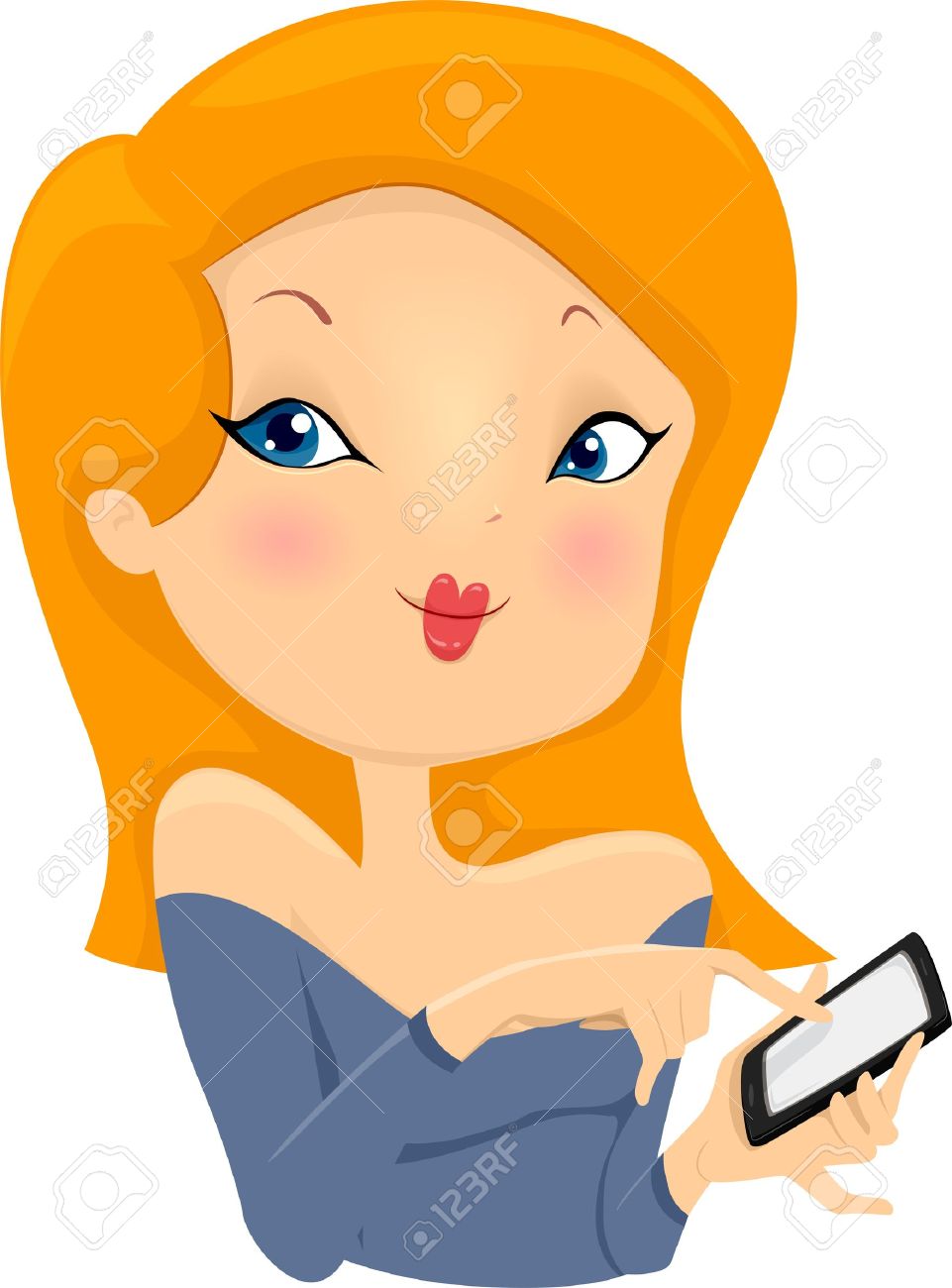 961x1300 Touch Phone Clipart