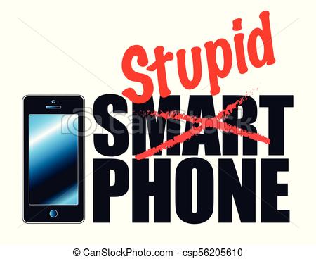 450x368 Phones May Be Smart, But People Arent. This Graphic Vector Clip