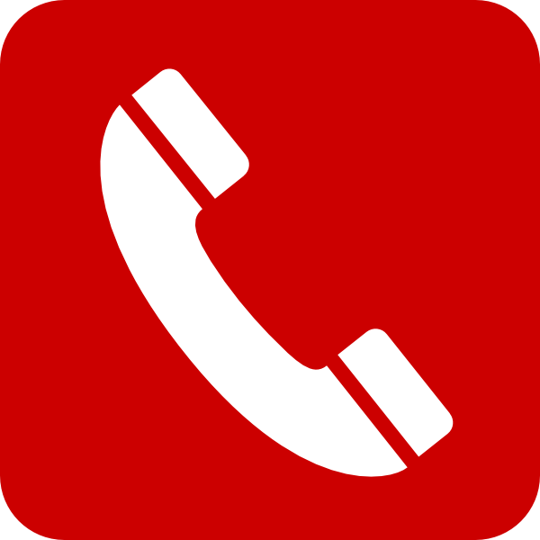 600x600 Red Phone Clipart
