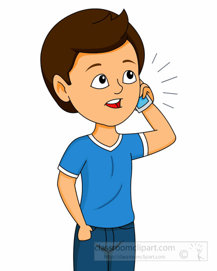 442x550 Talking Clipart Communication Clipart Boy Talking On Mobile Cell