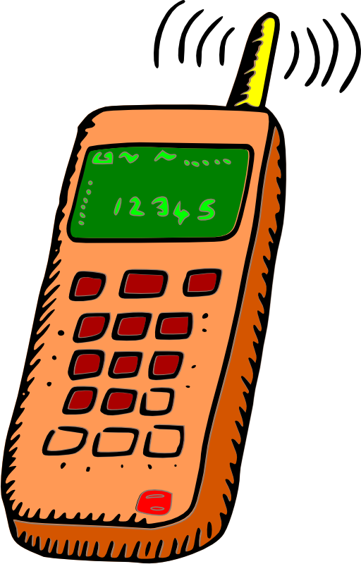 512x800 Analogue Mobile Phone Clipart I2clipart