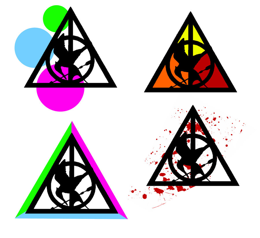900x824 Mockingjay Deathly Hallows Designs By Selenaguardi