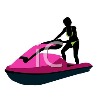 318x350 Royalty Free Cliprt Image Silhouette Of Swimsuit Model In
