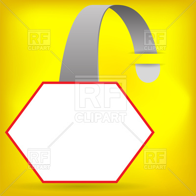 400x400 Modern Plastic Wobbler Royalty Free Vector Clip Art Image
