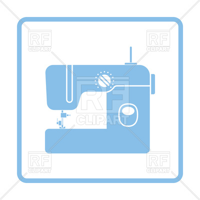 400x400 Modern Sewing Machine Icon Royalty Free Vector Clip Art Image
