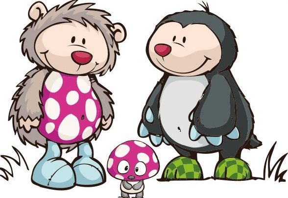 588x404 Nici) Digi Stamps Stencils Mole, Hedgehogs