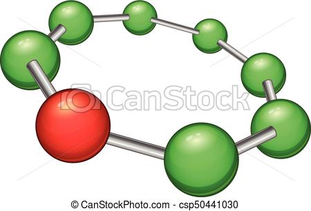 450x306 Medical Molecule Icon, Cartoon Style. Medical Molecule Icon