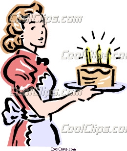 260x308 Mom And Birthday Cake Clip Art