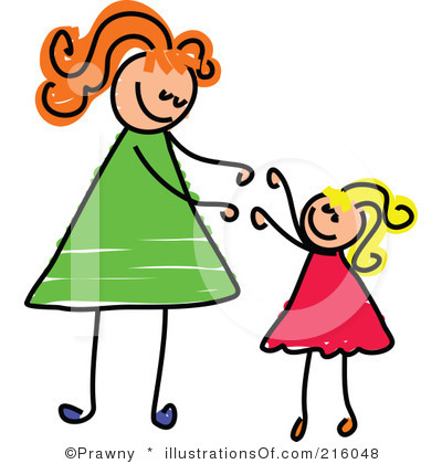 400x420 Mom And Daughter Clipart