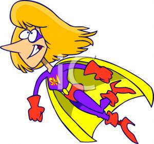 300x281 Clipart Picture Of A Super Mom Character