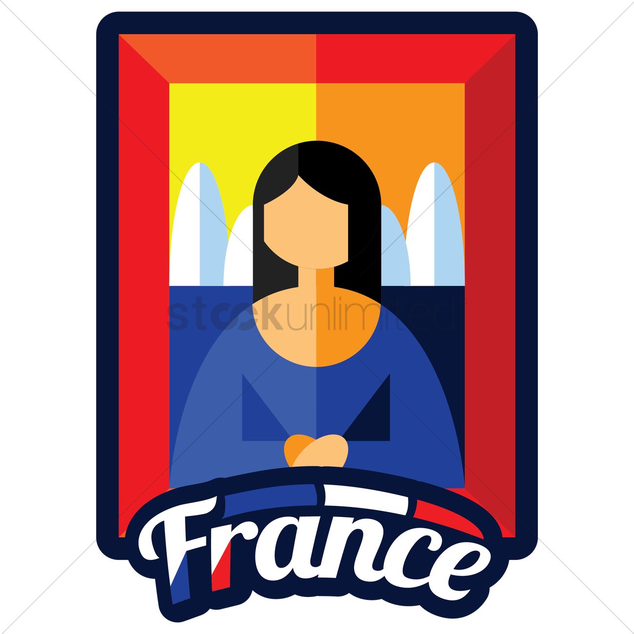 1300x1300 Portrait Of Mona Lisa Vector Image