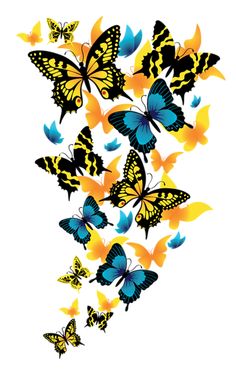 236x370 Cartoon Blue And Purple Butterfly Clipart Butterflies Art