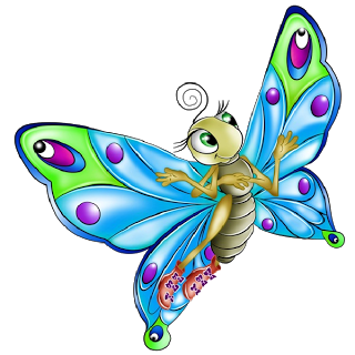 320x320 Cartoon Butterfly Clipart