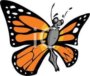 300x256 A Monarch Butterfly Clip Art Clipart Panda