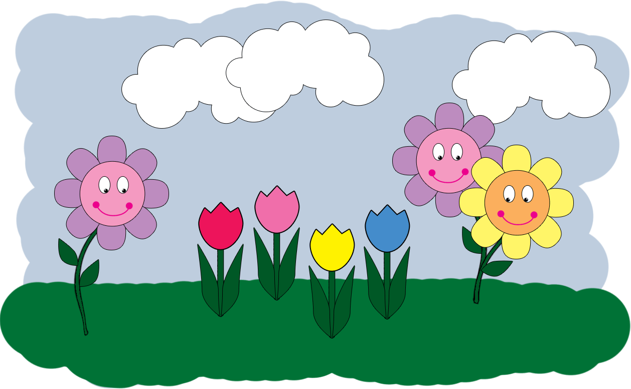 1258x777 Spring Clip Art For Children