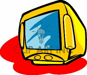 300x257 Computer Monitor Clipart Black And White Clipart Panda