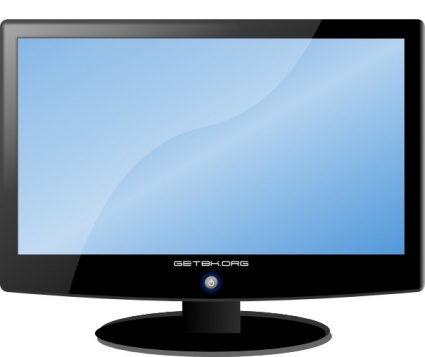 425x357 Hdtv Monitor Clip Art Clipart Panda