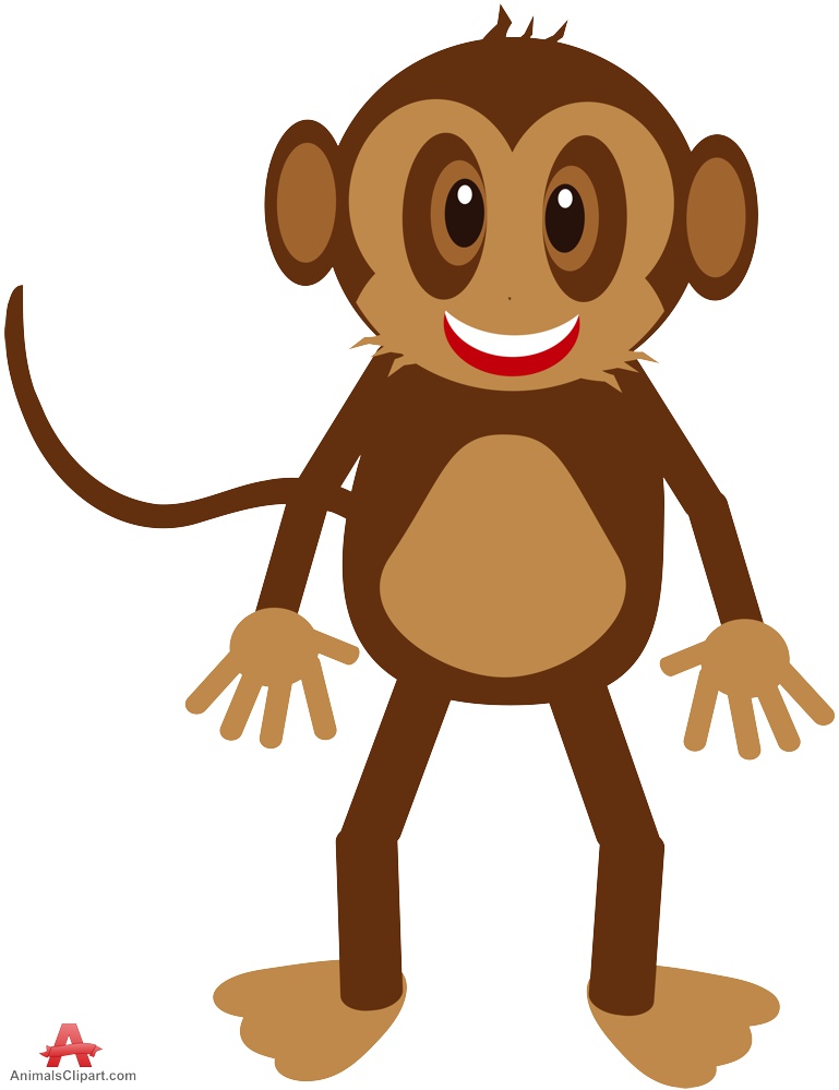 769x999 Happy Monkey Clipart