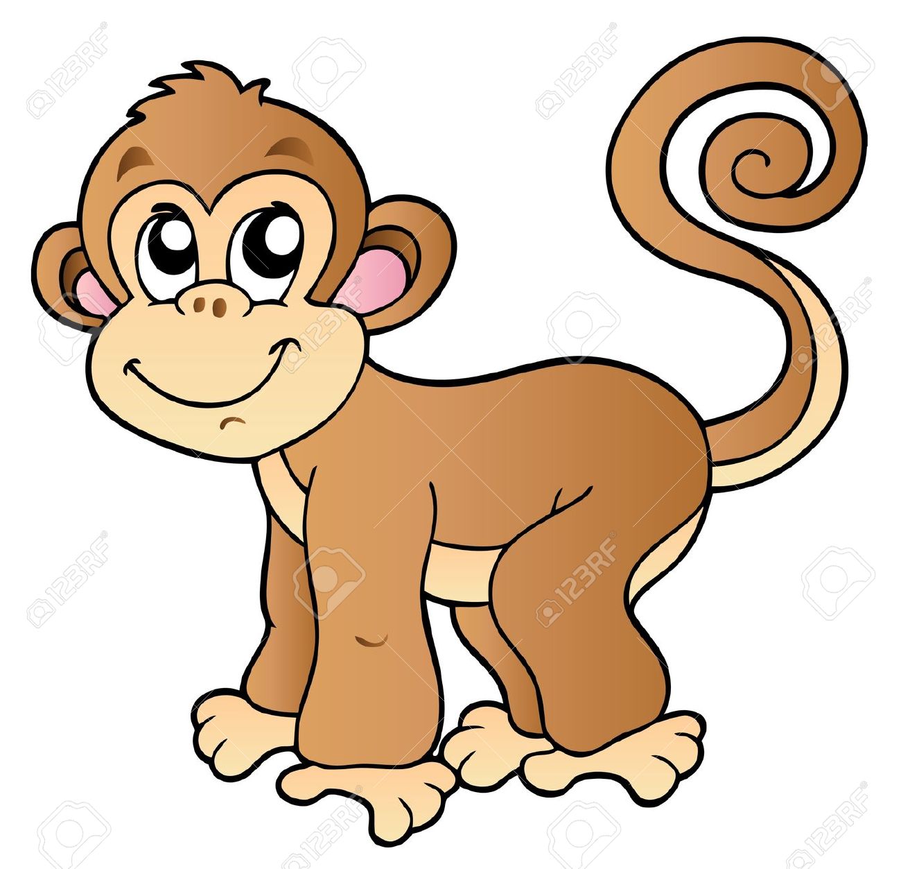 1300x1253 Cute Monkey Pictures Cartoon Group