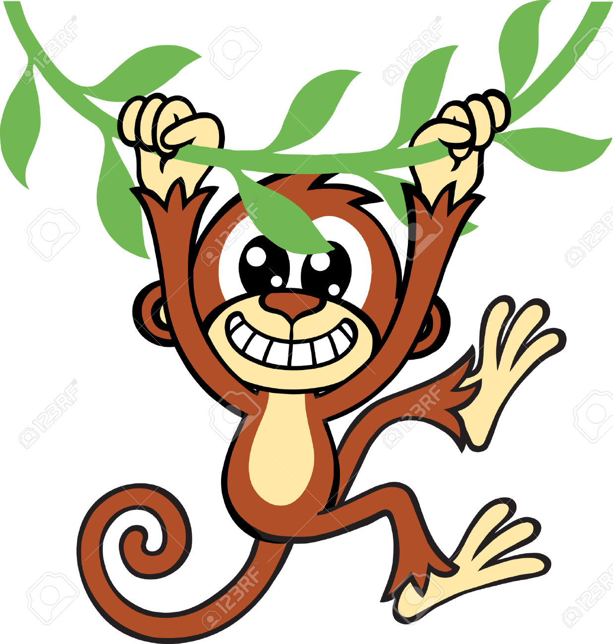 1237x1300 Monkey Jungle Clipart