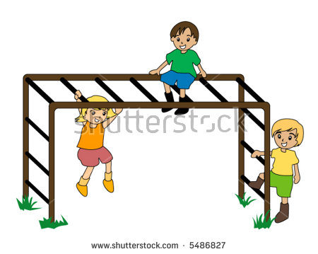 450x359 Monkey Bars Clipart Stock Vector Kids On Monkey Bar Vector 5486827