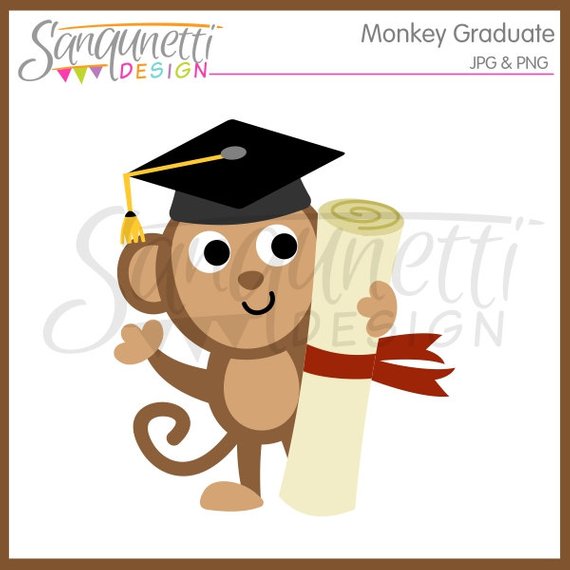 570x570 Graduation Clipart, Graduation Clip Art, Graduation Cap, Monkey