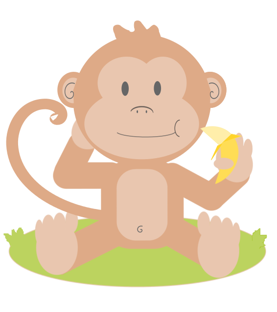 566x639 Image Of Cute Monkey Clipart