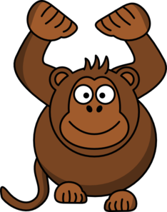 234x297 Monkey Hands Up Step 1 Clip Art