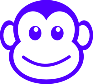 298x270 Monkey Face Clip Art