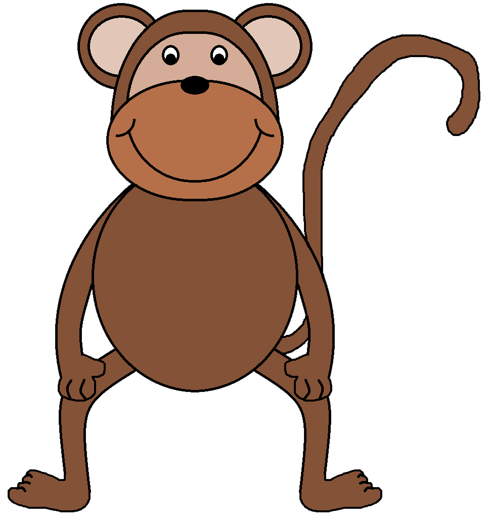 963x1036 Year Of The Monkey Clipart Brown Monkey