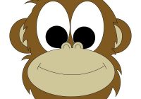 200x140 Monkey Face Drawing Monkeys Drawings Bongo Monkey Coloring Drawing