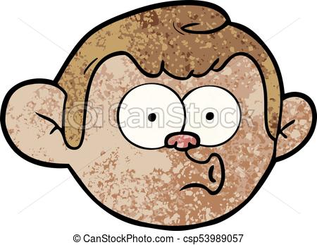 450x347 Cartoon Monkey Face Clipart Vector